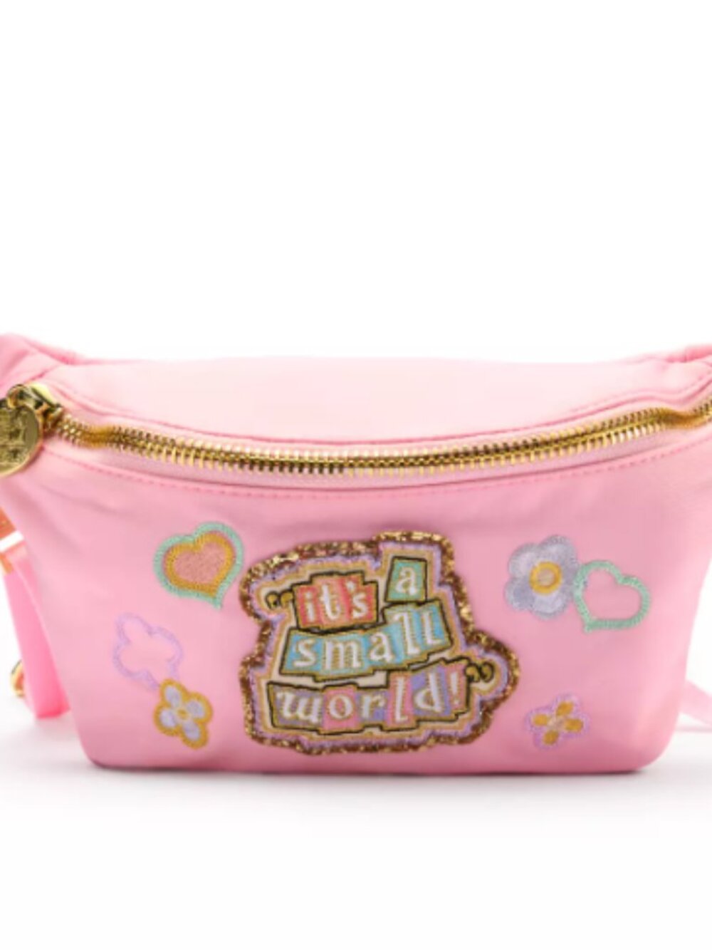 Stoney Clover Lane Disney it's a small world Fanny Pack Bag Pink Patch